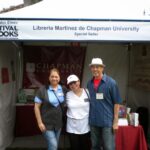 Libreria Martinez Staff at the 2014 LA Times Festival of Books: Maria Ceballos, Dr. Anaida Colon-Muniz, and Mac Morante (left to right)