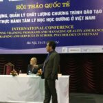 Part time faculty member Phuong Le presenting at the 4th International Conference on School Psychology in Hanoi, Vietnam