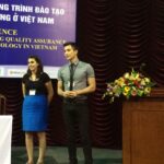 3rd year students Ellen Garibaldi & Matt Pasillas presenting on LGBTQ issues, very cutting edge in Vietnam
