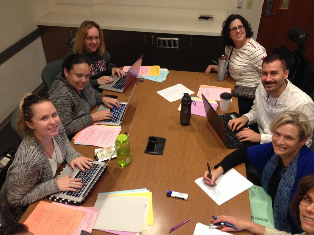 students attending the GradPower writing workshops