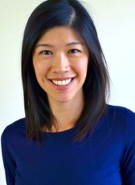 Woman smiling.