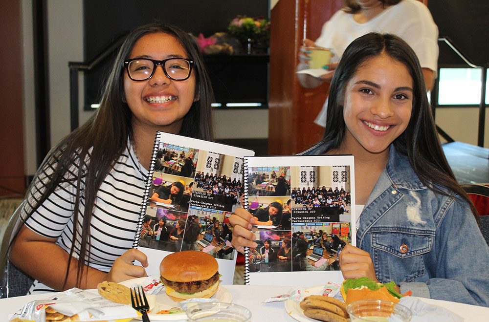 Yorba-Chapman Publishing Party students