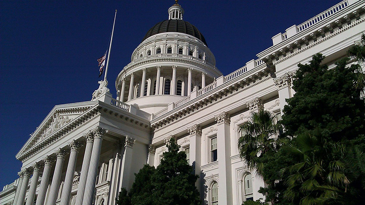 California state capital building in Sacramento