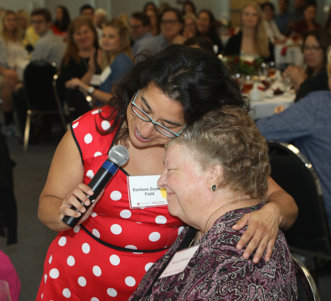 Darliene Zepeda-Field '19 and Donna Ford Attallah '61