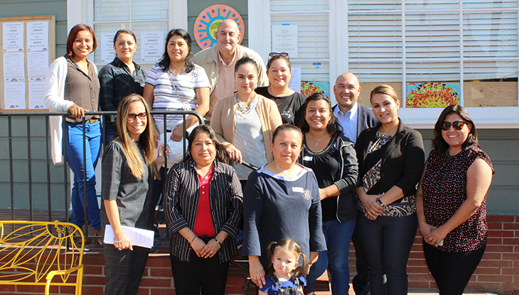 El Sol Parent Learning Walk group picture