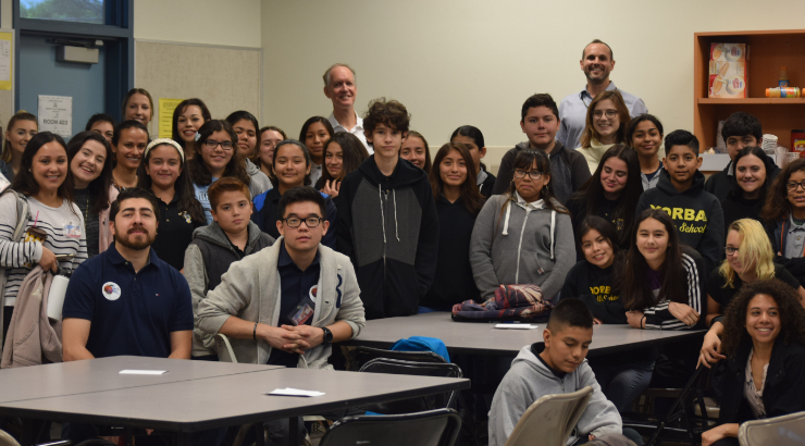 2019Yorba-Chapman Writing Partnership group picture