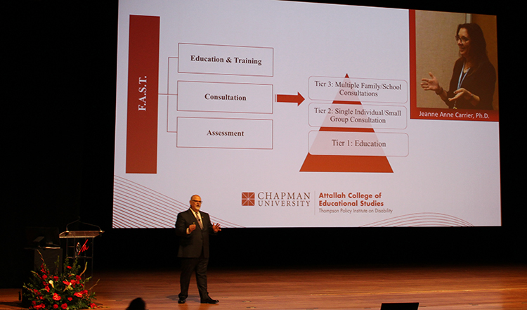 Dr. Don Cardinal on stage at 2019 DisAbility Summit