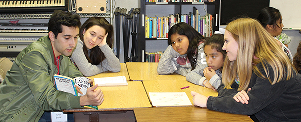Chapman students reading to Higher Ground kids