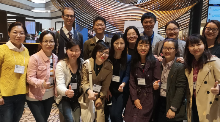 Attallah SNU PhD students at an international conference in San Francisco