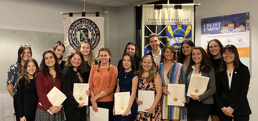 Chapman’s Kappa Delta Pi Education Honor Society 2019 New Initiates