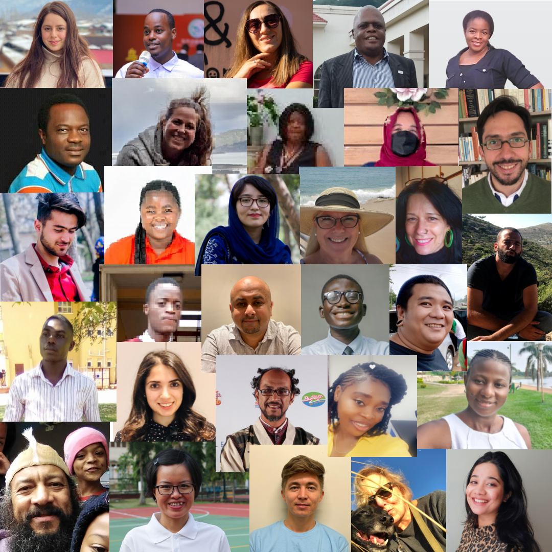 Headshots of 2022 cohort of peace leaders for the Peace Practice Alliance.