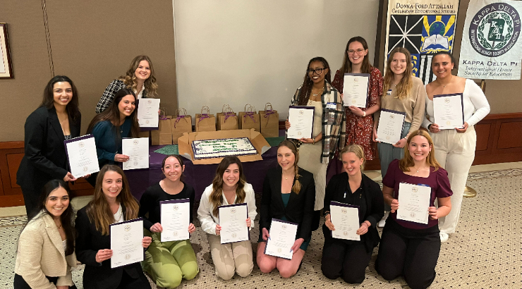 New Kappa Delta Pi International Honor Society Initiates