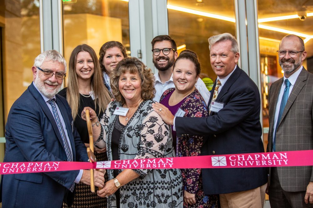 Swenson Family ribbon cutting