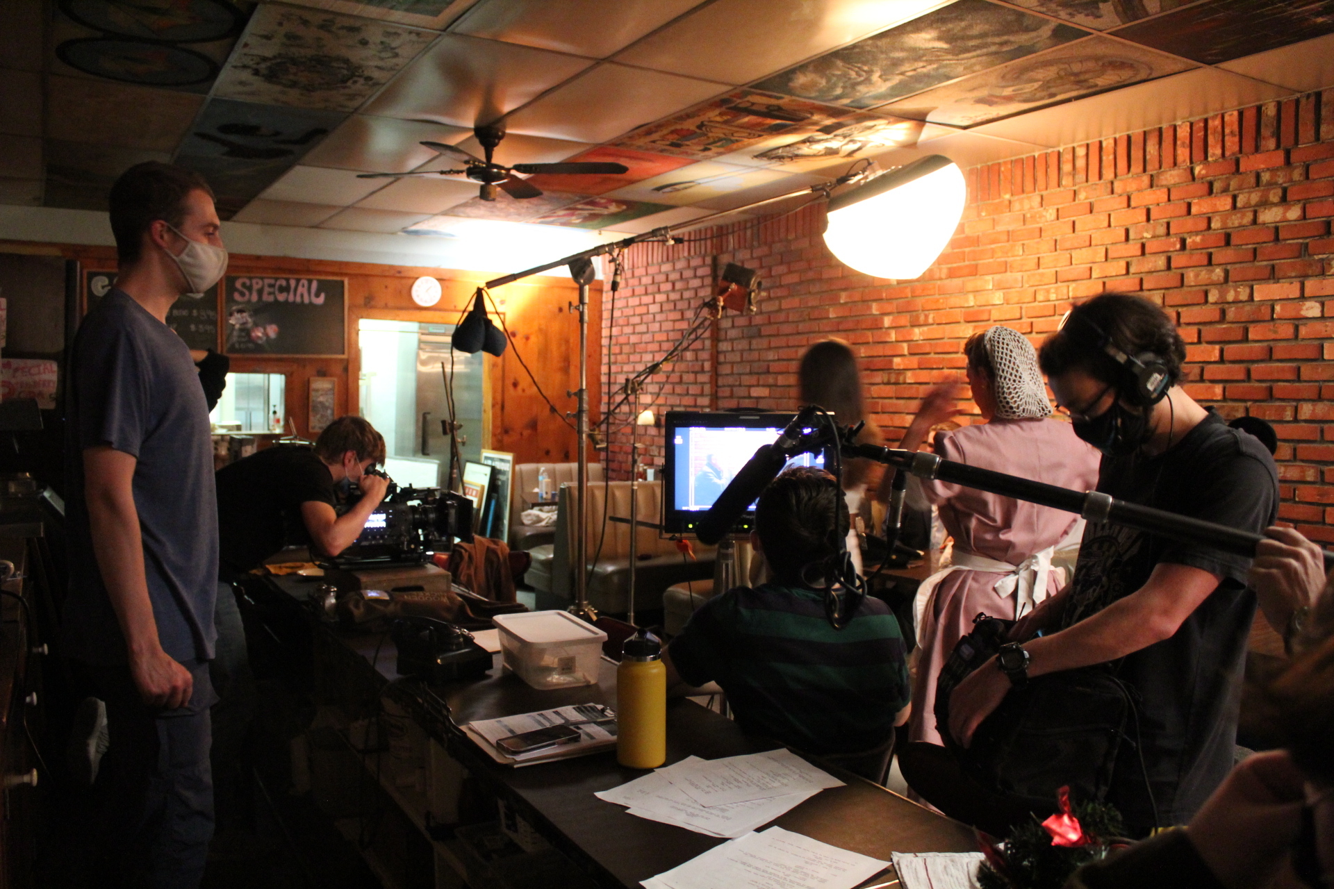 On set with Nick Mirchandani