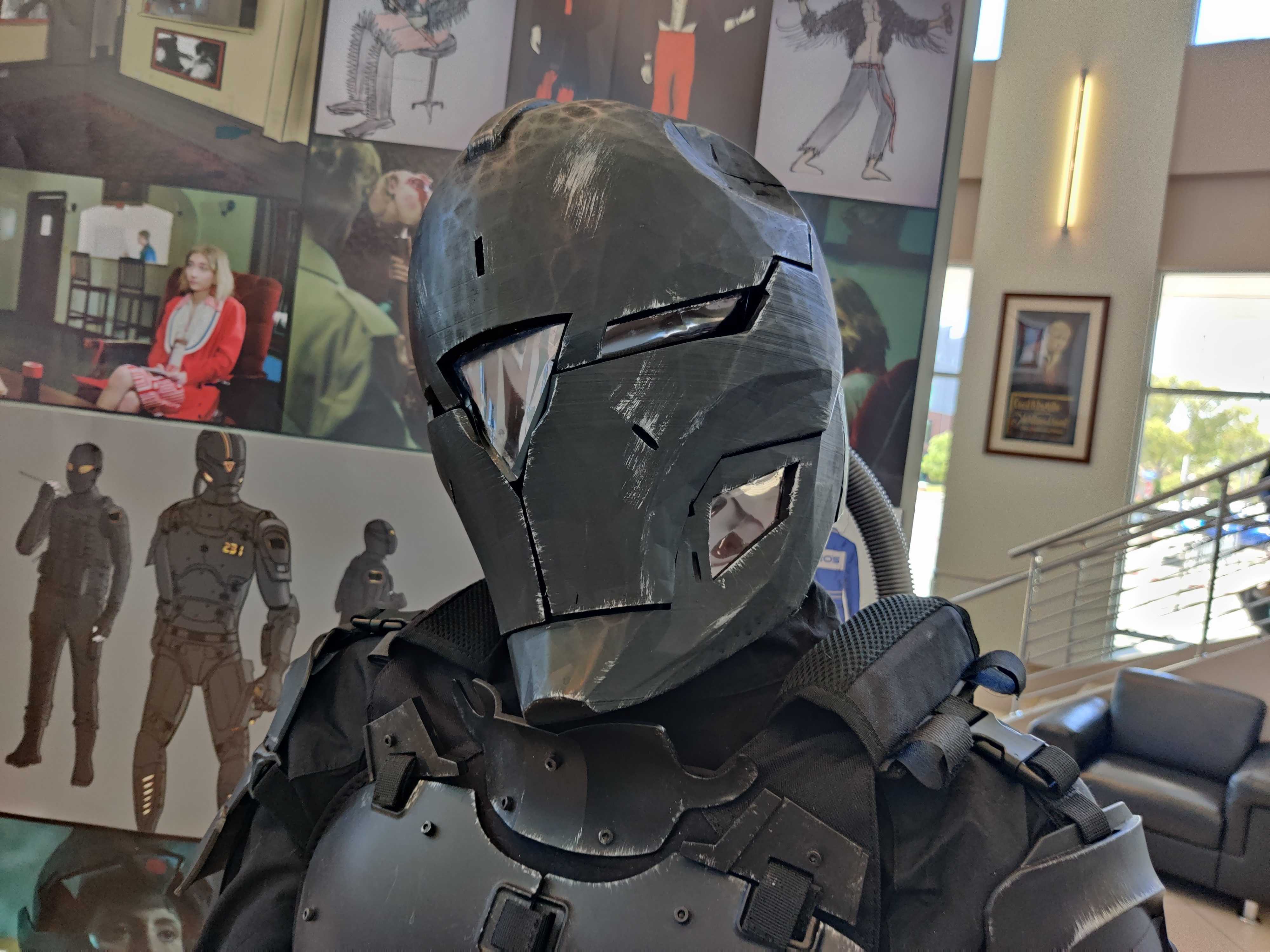 Full costume at Dodge screening