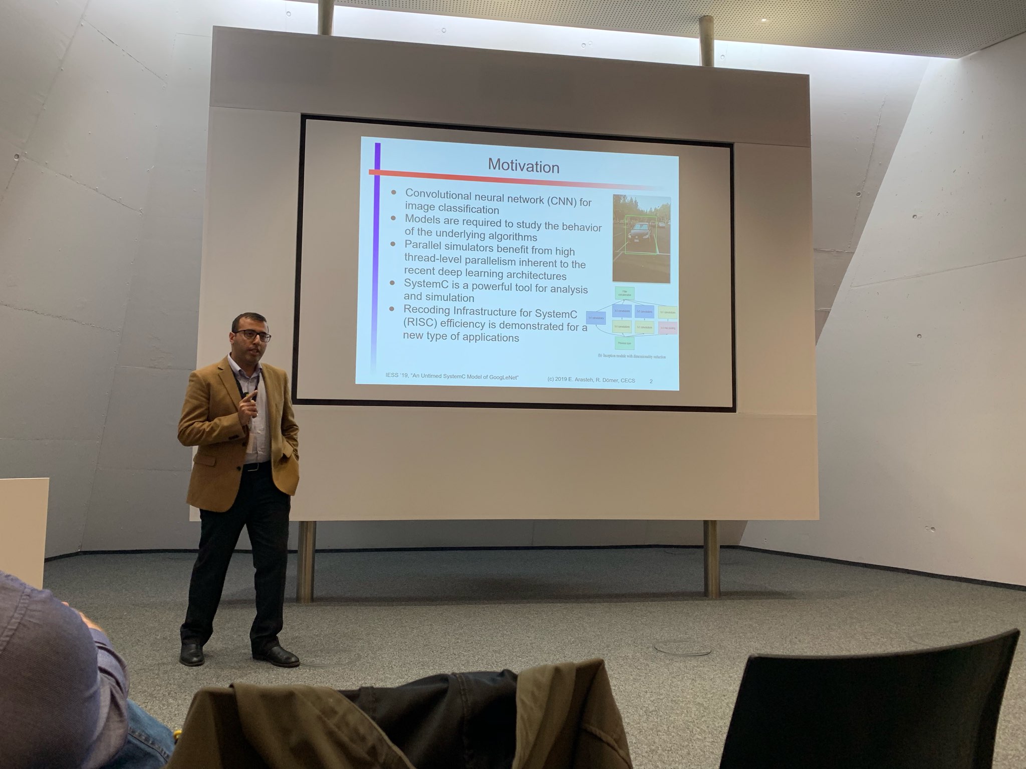 Dr. Arasteh presenting at a conference