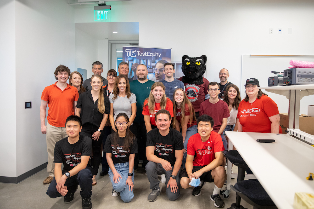 Class of students with Dean Lyon