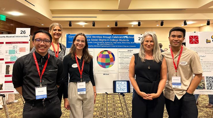 Dr. Boyd with student researchers