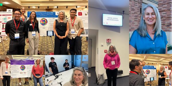 A collage of images featuring Dr. LouAnne Boyd