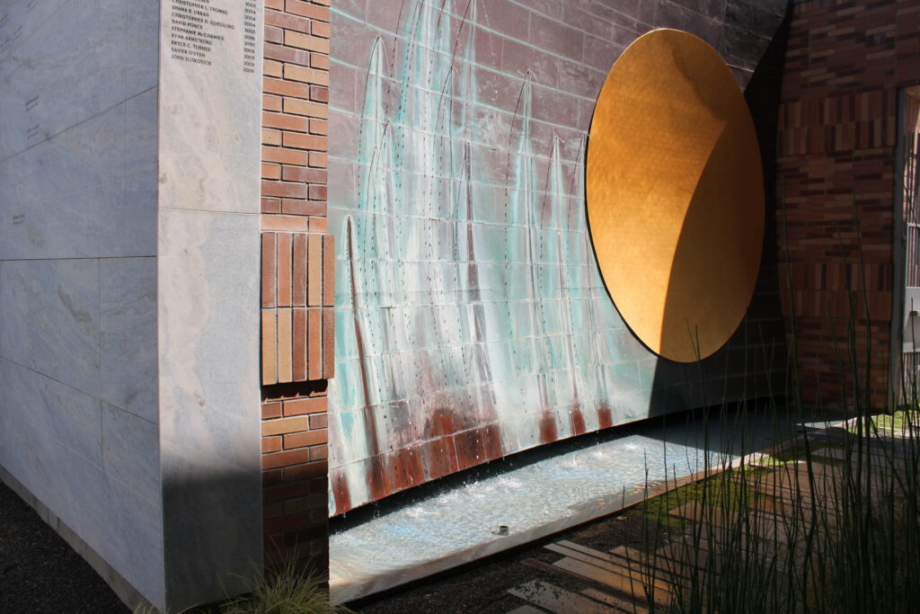 image of the Sun Fountain at the Fish Interfaith Center