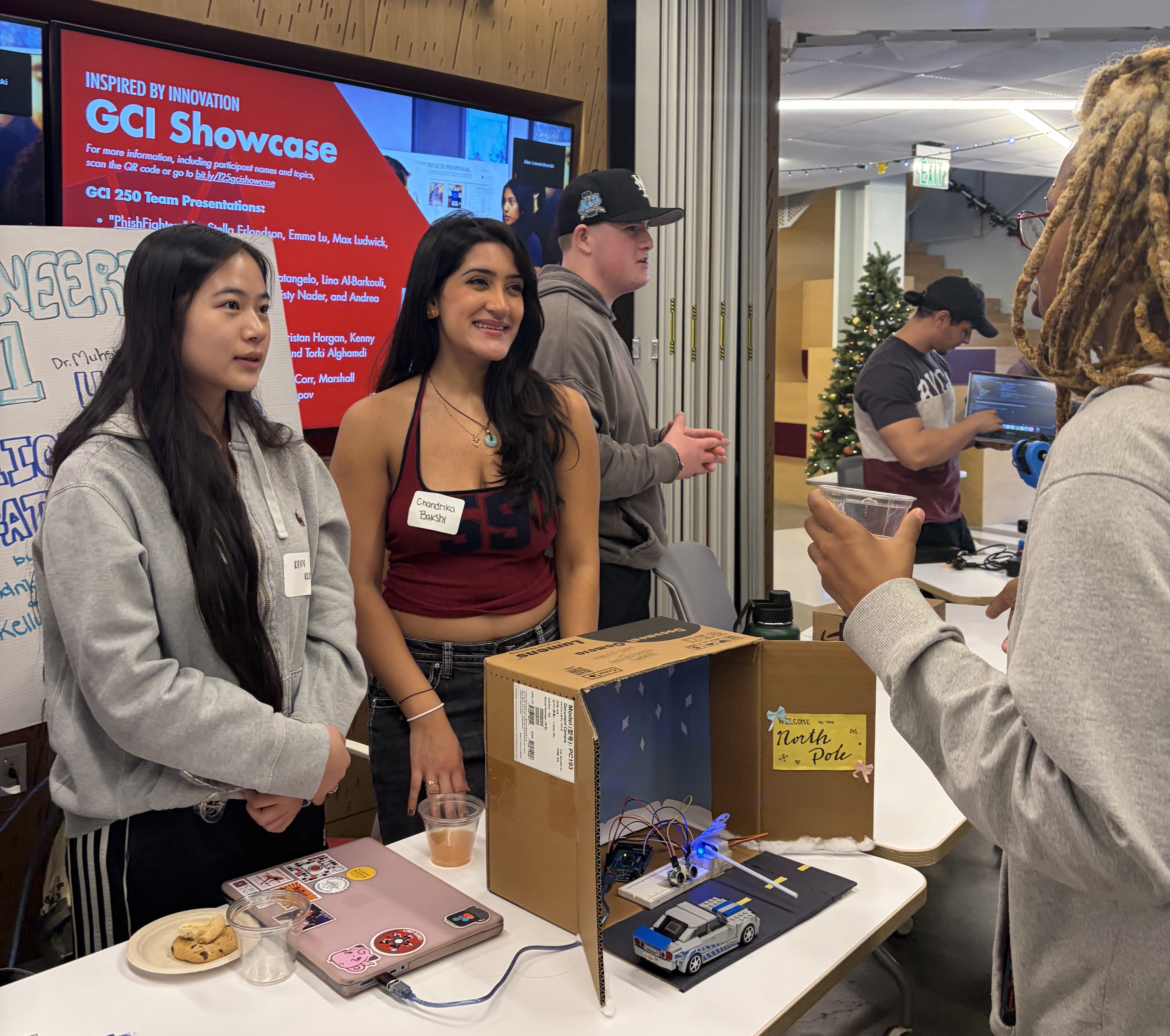 "Sleigh Authorization" Engineering 101 project by Kelly Kuy and Chandrika Bakshi.