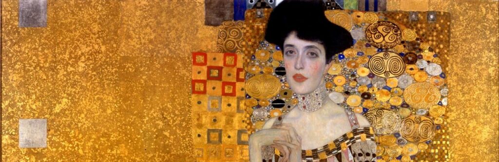 Woman in Gold Klimt Portrait