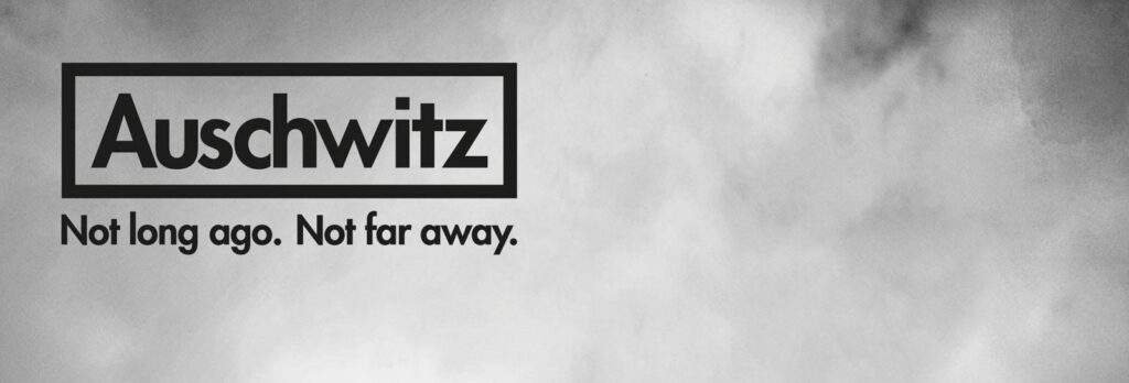 Book title, "Auschwitz. Not long ago. Not far away."