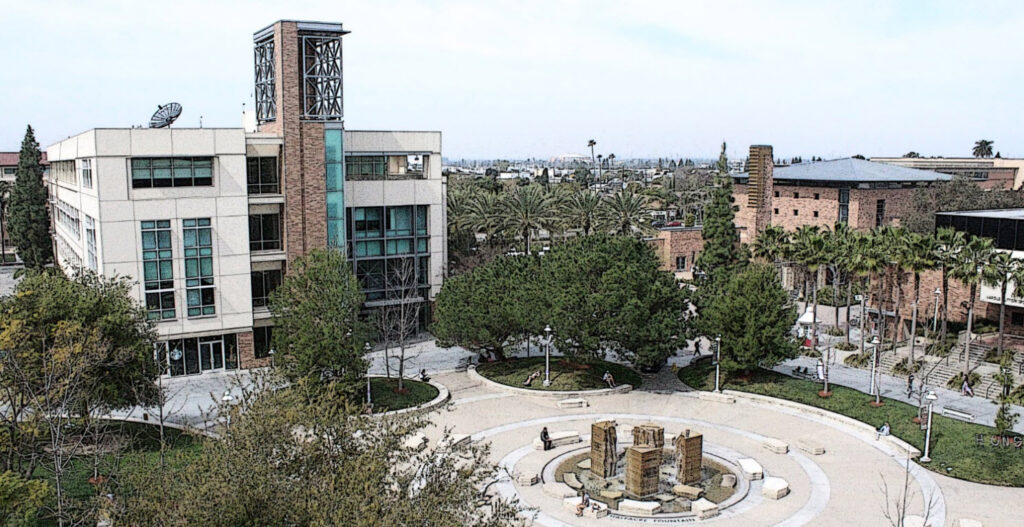 View of Beckman Hall