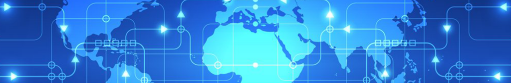 Flat layout of the globe.