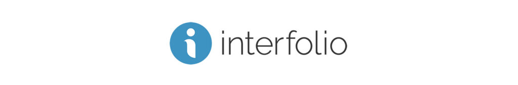 screenshot of the interfolio logo.