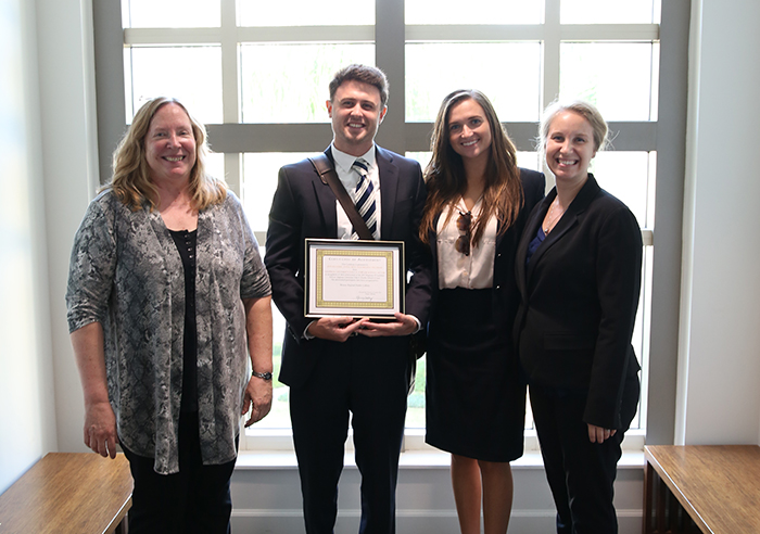 group shot of students at Thomas Tang Moot Court Nationals