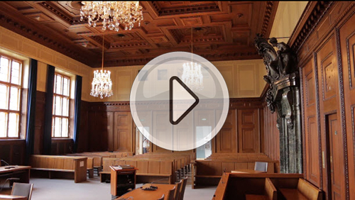 Nuremberg courtroom video