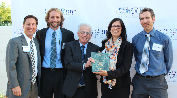 LEAP award winners posing