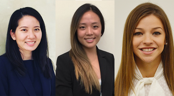 Cindy Park, Jennifer Tsai and Dakota Jordan