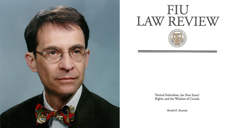 Ronald Rotunda with article cover