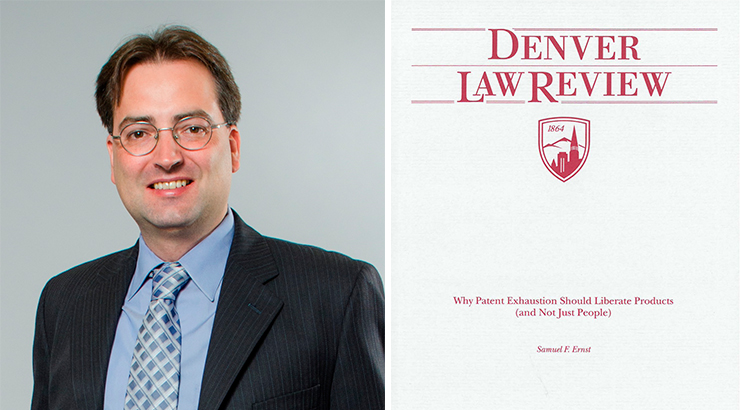professor ernst with article cover