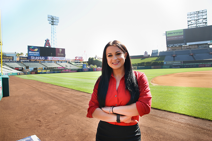 jennifer tedmori in angel stadium