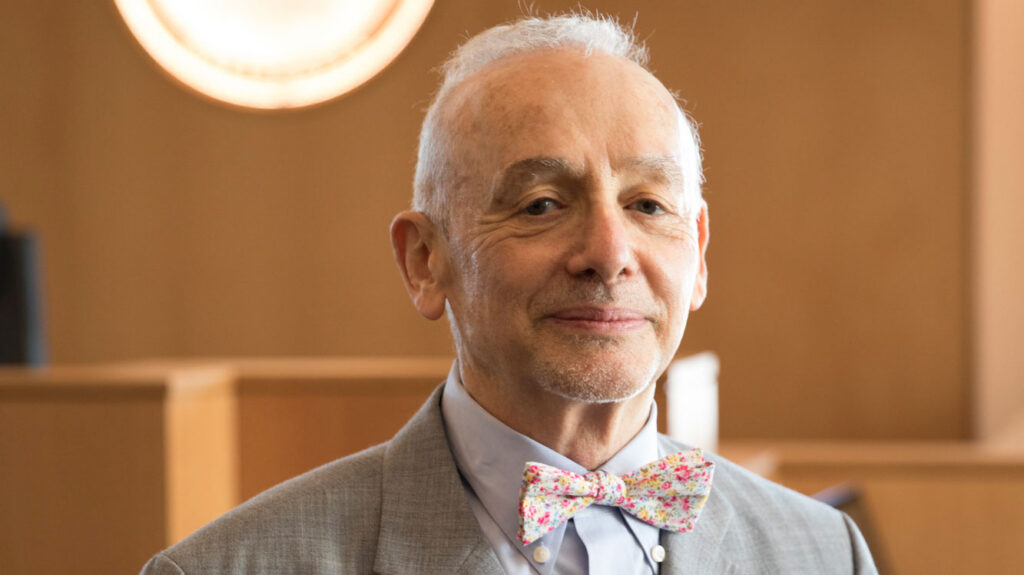 Professor Michael Bazyler in the Aitken Trial Courtroom