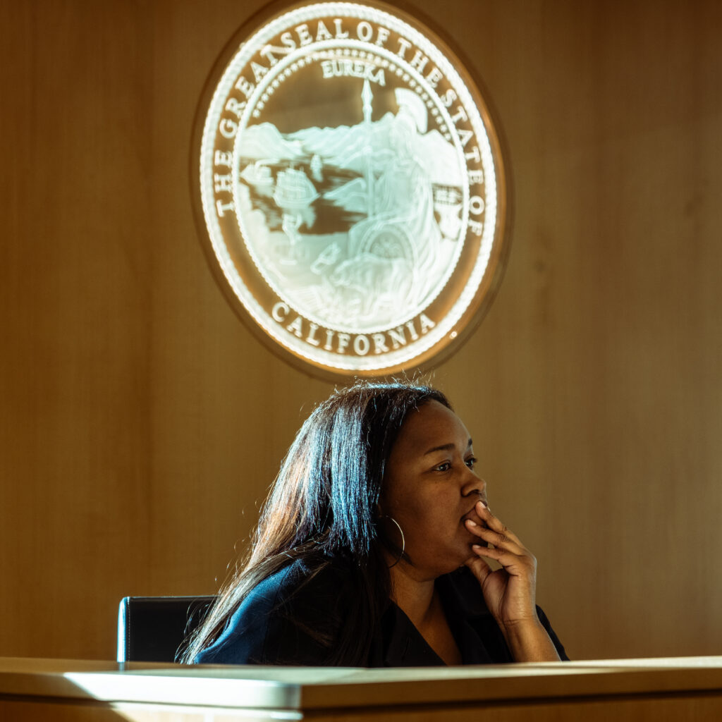 Photograph of a judge