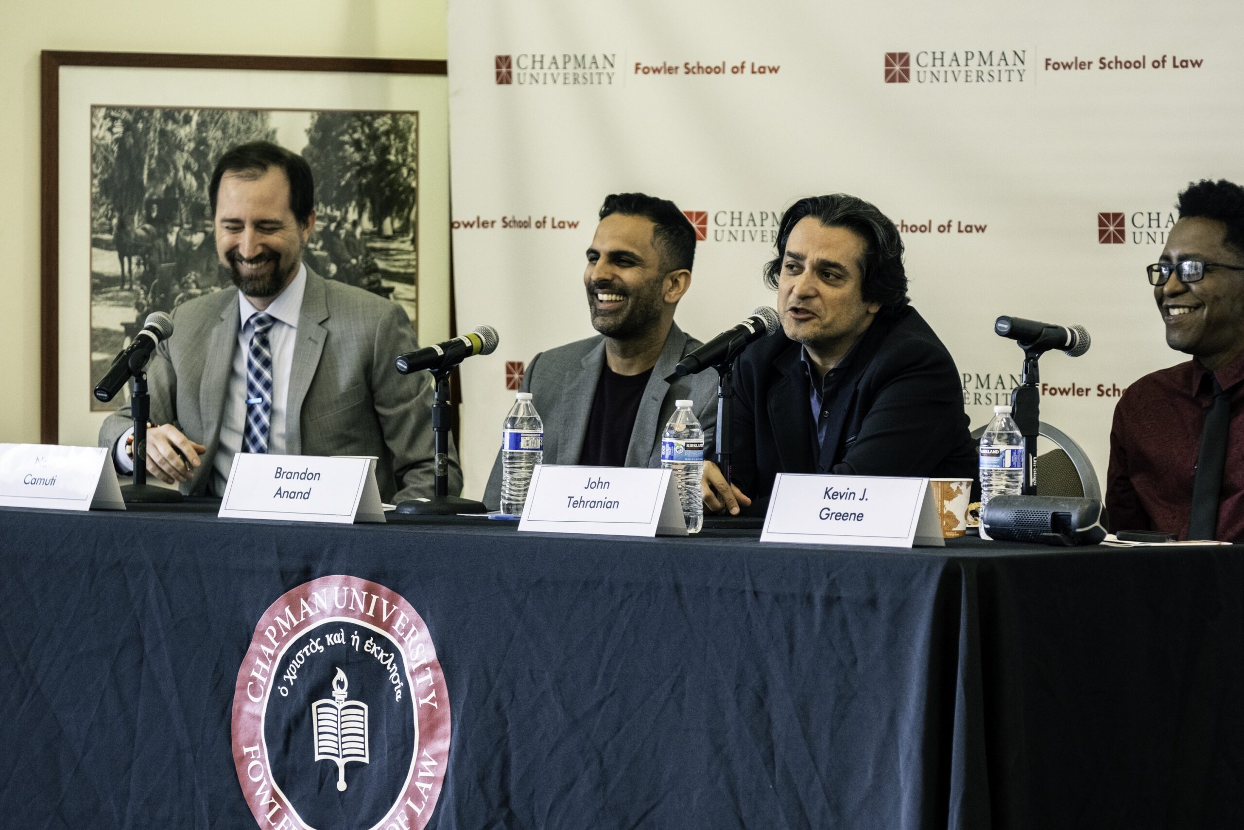 Photograph of Professor John Tehranian speaking during his panel at the 2024 Chapman Law Review Symposium