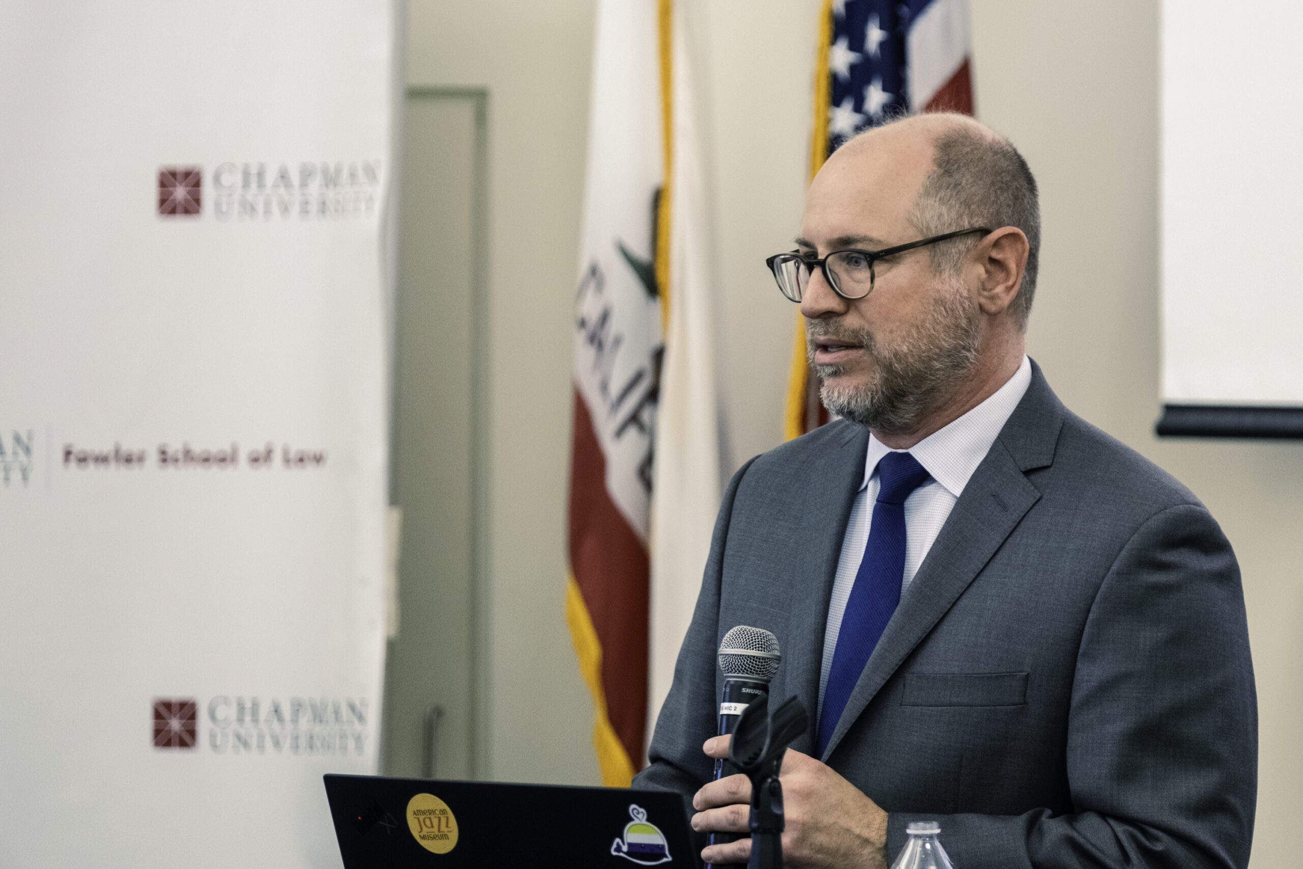 Photograph of Professor Jack Lerner at the 2024 Chapman Law Review Symposium