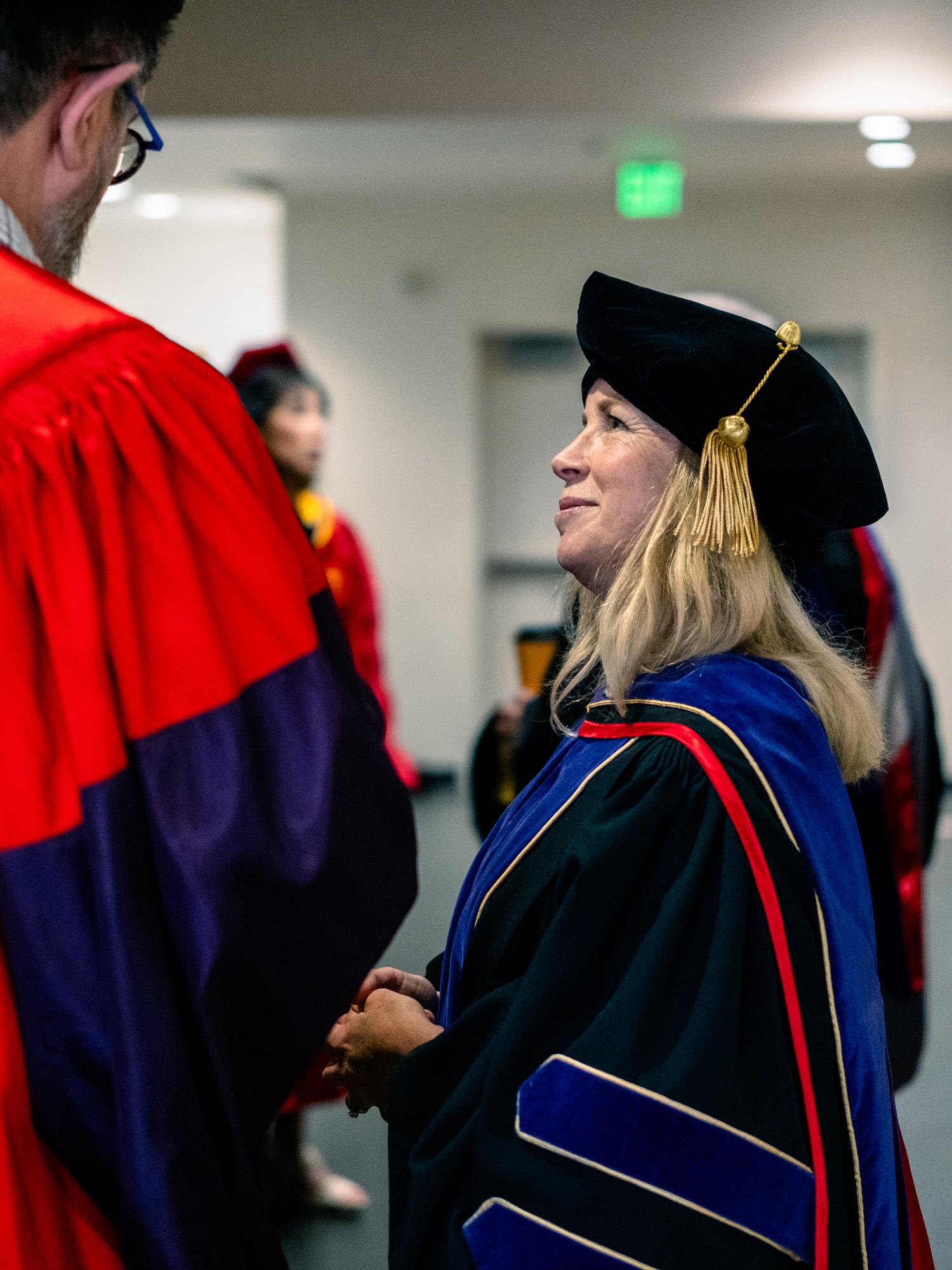 Graduation Ceremony 2024:Faculty await the start of the ceremony