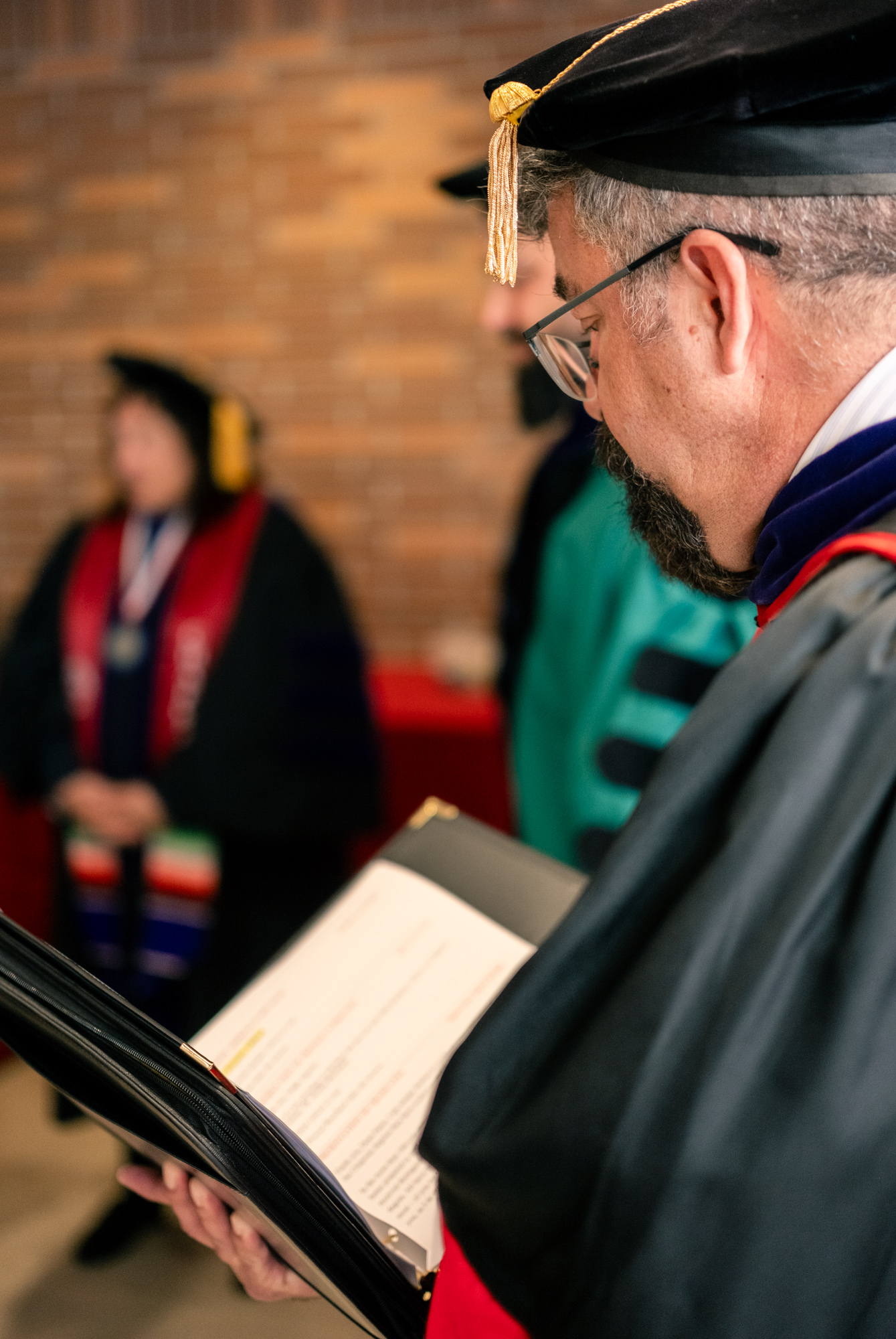 Graduation Ceremony 2024:Faculty await the start of the ceremony