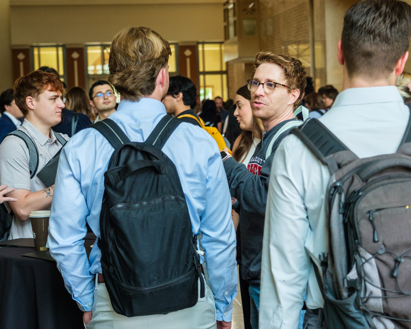 Photo of the entering class gethered in Kennedy Hall