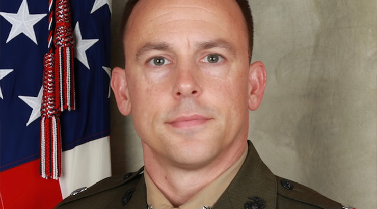 Photo of LtCol and alumnus Alex Douvas