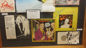 Close-up of some material from the exhibit