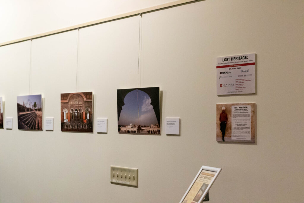 Four framed photos on a wall
