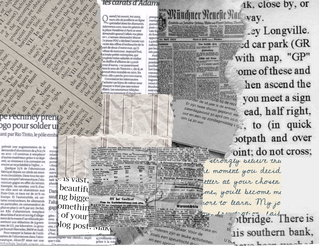 Newspaper Art Blog Cover