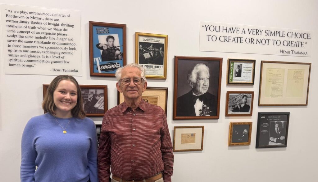 Building Upon Henri Temianka’s Music Legacy: Meet Research Scholar Charlotte Yoder ’25