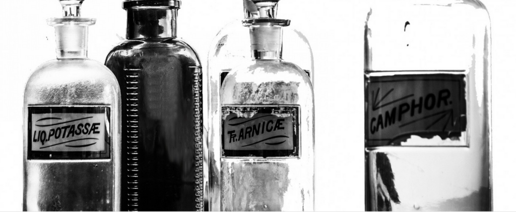 Bottles of medicine
